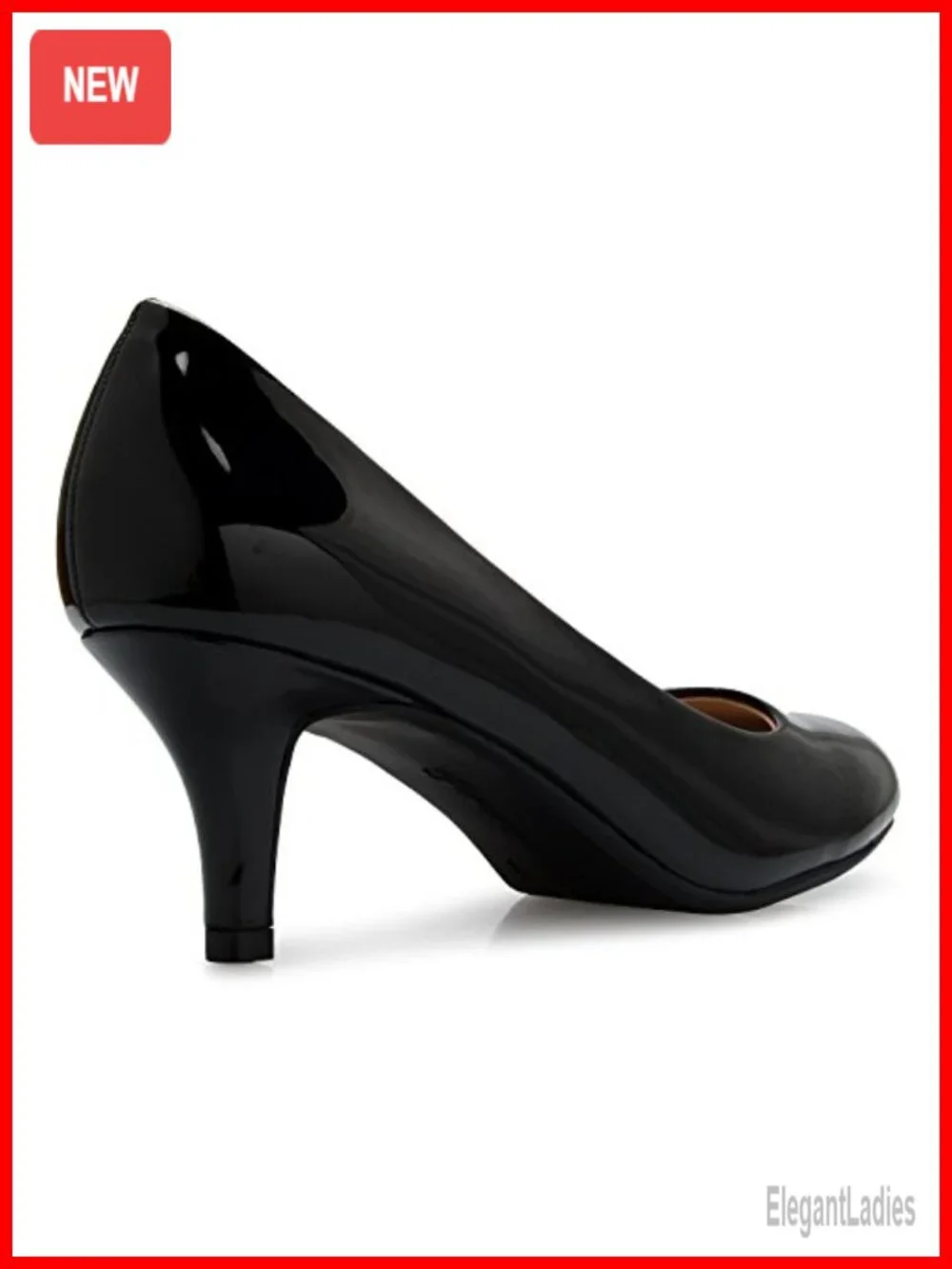 Comfort Classic Round Toe Kitten Low Mid Heel Dress Pumps
